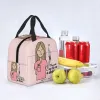 Väskor Enfermera en Apuro Doctor Nurse Lunch Bag Women Portable Cooler Thermal Isolated Lunch Box Picnic Storage Food Bento Box