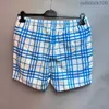 Buurberlyes Brand shorts primavera/verão azul masculino casual shorts de praia sênior shorts de designer de verão casual