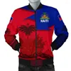 Vestes masculines 3D Imprimé Haïti Veste National Flag Coat of Arm