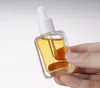 Depolama şişeleri 200pcs kozmetik ambalaj 30ml kare açık saç esansiyel yağ serum cam damlası şişe gözlü SN1819