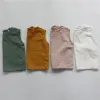 T-Shirts Deer Jonmi 2022 Yaz Çocuklar Pamuklu Kolsuz Gömlek Düz Renk Kore tarzı Bebek Çocuk Üstleri Günlük Yelekler