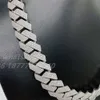 Luxury Mens Diamond Armband Cuban Link Necklace S925 Moissanite Pass Test