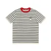 Loeweve T Shirt Designer Tee Luxury Fashion Mens T-Shirts High Summer New Striped Embroidery Mens And Womens Knitted Short Sleeved