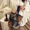 Canva Bucket Bag Prezent Carto Rabbit Print Bag torebka torebki o dużej pojemności torby cylindra x57o#