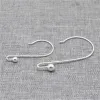 Earrings 4 Pairs 925 Sterling Silver Ear Wires with Ball End Large Earring Hooks