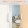 السيطرة على Tuya Smart Zigbee Door Window Sensor Smart Home Wireless Door Door App App SmartLife App أعمال الإنذار عن بعد مع Alexa Google Home