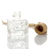Bouteilles de rangement 10 ml Car Perfume suspendu Accessoires Pendants Verre carré Verre carré Contage d'emballage cosmétique LX6661