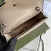 Klasyczna luksusowa torba na ramię damskie Mini Mini Portfel Bag Masowe portfel Portfel Brązowe skórzane ręczne