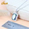 Strängar Natural 925 Silver Brdal smycken Set Magic Rainbow Zircon Earnings Armband Ring Pendant Necklace Wedding SMEE sach Set för kvinnor