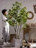 Fiori decorativi campana ubriaco di cavallo da cavallo simulazione verde pianta verde falsi alberi da soggiorno in vaso in vaso per la decorazione