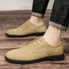 Casual Shoes Men's Genuine Leather Oxford Walking Driving Flat Sole And Formal Handmade Design Man