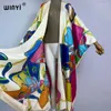 Kimono Africa Summer Boho Print Beach Outfit for Women Cover-Up Long Coat Maxi Dress Elegant