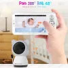 Moniteurs 5 pouces WiFi Video Baby Monitor with Phone App 1080p Pan Tilt Zoom Baby Camera 2way Talk Babyphone Auto Night Vision Babe Nanny