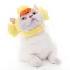 Houses Cute Pet Head Cover Cartoon Cat Dog Headwear Hat Cross Dressing Party Cute Products Accessories cosas para gatos mascota