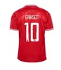 Denmarks Soccer Jersey Chicharito 2024 Euro Cup Cup Camisetas National Team Home Away Kit Player Versione da calcio Shirt calcio Christ Ensen Dolbergjensen Eriksen