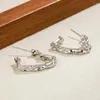 Boucles d'oreilles Stud Coeur Huggie Élégant Forme irrégulière pour femmes