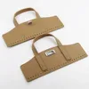 1set DIY Handgjorda virkade handväskor Tillbehör Läderhandtag för kvinnor Handväska Handstygn Väsket Set 240408