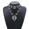 Colliers Austria Crystal Big Bib Collar pendentif Colliers Femmes Bijoux de charme