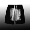 Men's Shorts 2024 Summer Sports Graffiti Casual Cotton Black Pull String Digital Printed Breathable