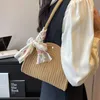 sac à épaule tissé décontracté designer sacs à main en tricot femelles de grande capacité de grande capacité sac de plage d'été pour femmes gros sac à main voyage w68d #