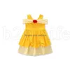 Kledingsets Zomermeisjes Mouwloze jurk Mermaid Kids Princess jurken met booginsmeisje Casual cosplay kostuum drop levering baby, dhuas