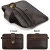 Titulares masculino Couro Slim Carteira Male Pequena bolsa Mini Money Bag Walet Man's Wallet Card Titular