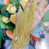 Necklaces 20Pcs Fashion 18k Gold Plated Copper Bead Chain Choker Necklace For Jewelry Making DIY Handmade Craft Women Men Accessories