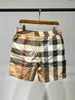 High -end Buurberlyes -kostuums voor dames mannen Multi Color Classic Plaid Drawing Shorts Khaki Senior merk Casual zomerontwerper Shorts