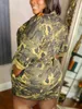 LW Plus -size jurk Camo print Drawstring Pocket Design Jurk zomer herfst casual camouflage damesjurken 240410