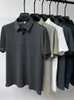 Ropa de marca para hombre verano lopup hueco de polo polo polo hielo seda transpirable moda golf camiseta masculina 4xl 240420