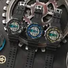 Polshipches Men's Digital Watch Sports Waterdichte militaire horloges voor mannen leidde casual stopwatch alarm tactisch leger synoke merk