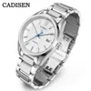 Cadisen Luxury Men Mechanical Wristwatches 10bar vattentät japansk NH35 -rörelse Automatisk Watch Steel Watch för män 240407