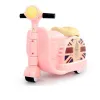 Luggage Motorcycle scooter suitcase for Kids rolling luggage Boys and Girls Boarding Box Cabin Trolley Case Can Ride Sit Travel Suitcase