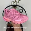 Grossist sneakers casual designer skor toppkvalitet gummi nylon läder botten chunky spår 3.0 blå svart vit rosa geometri spår röda mens kvinnor storlek 36-45