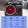 ラジオAM FM SWソーラー緊急ラジオバッテリー搭載BluetoothCompatible Solar Weather Radio LED懐中電灯マルチバンドスピーカー