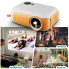 A10 Led Mini Proctor Home Theatre 3D Media Player Kids Cinema VideoProjector Подарок совместимый с USB Smart TV Box 1080p HD Movie 240419