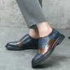 Chaussures décontractées Men de mode Oxford Man Cuir Business Footwear Lacet-Up Robe de mariée formelle Menti