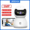 Monitors Jooan 5MP IP Camera 5G WiFi Baby Monitor Camera di sorveglianza interna 2way Audio Tracking Auto Colore Vision Night Vision Camera wireless