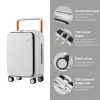 Gepäckmixi vordere Laptop Taschenkoffer Weitleiter Travel Koffer Männer 20''Carryon Gepäck Frauen PC Aluminium Rahmen Trolley Fall 24 '' ''