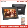 Contrôle Andoer 8 "10.1" Smart WiFi Photo Frame Digital Image Frame Photo Album 1280 * 800 IPS TUTCH Screen 16 Go Storage Gift App Control