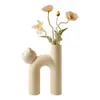 Flower Cat Leuke creatieve H-vorm-arrangement Hydroponisch accessoires Home Vase Flowerpot Woonkamer Desktop Decoratie Noordse stijl Pot