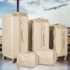 Sets Luggage Set 5 Pieces Cosmetic Suitcase Travel Suitcase Suit Portable Boarding Luggage with 360 Degree Sipnner Wheels