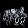 100 pcs Clear view elastic-C circle Plastic Ring Display Stand Holder Rack Tabletop Decoration Stand MX200810193G