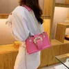 Fashionable Day Packs and Versatile Lock Buckle Handheld Small Square with High Grade Women's Handbag Chain One Shoulder Crossbody Bag