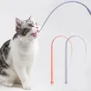 Zabawki symulowane myszy Tail Cat Teaser zwiastun zabawny kij silikonowy długie ogon Pet Interactive Toys for Cats Polowanie produktów dla zwierząt domowych zabawka