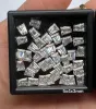 Koraliki hmj luźne moissanite duże trapezoidowe kretę wycięte d Colour Lab Diamond do niestandardowej klarowności biżuterii zaręczynowej z grą