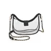 Toes Clear Satchel Bag For Women Stadium goedgekeurde kleine crossbody met ritsconcerten sporten