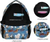 Bolsas fofas doodle cão impressão de cachorro animal grande mochila para crianças meninos meninos estudantes laptop ipad ipad tablet saco de escola