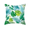 Cover Tropical Decorative Cushion Plants Nordic Style Pillowcase Botanic Leaves 45*45cm Green Leaf Throw