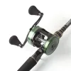 Accessoires Ruke Fishing Rollen Guss Drum Wheel Max Drag 16 kg Köder Gussrolle 7+1BB Aluminiumlegierung Griff mit Eva Knob Suisea Freshwater f